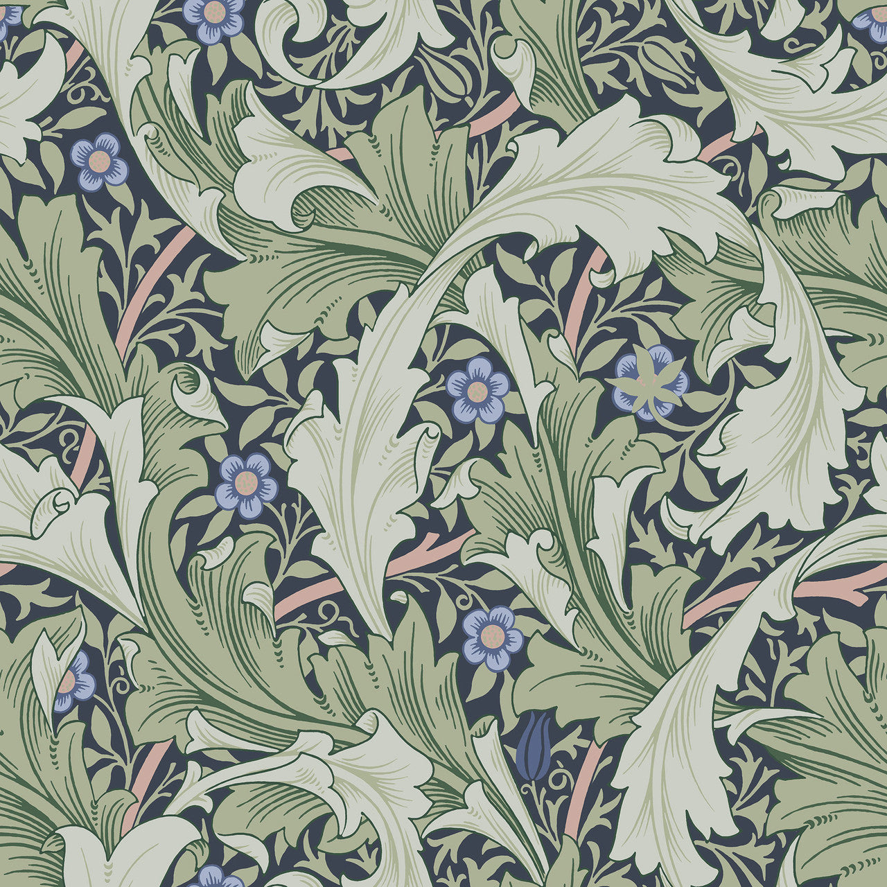 82014 Granville Hidden Treasures Blue Green Wallpaper By Galerie