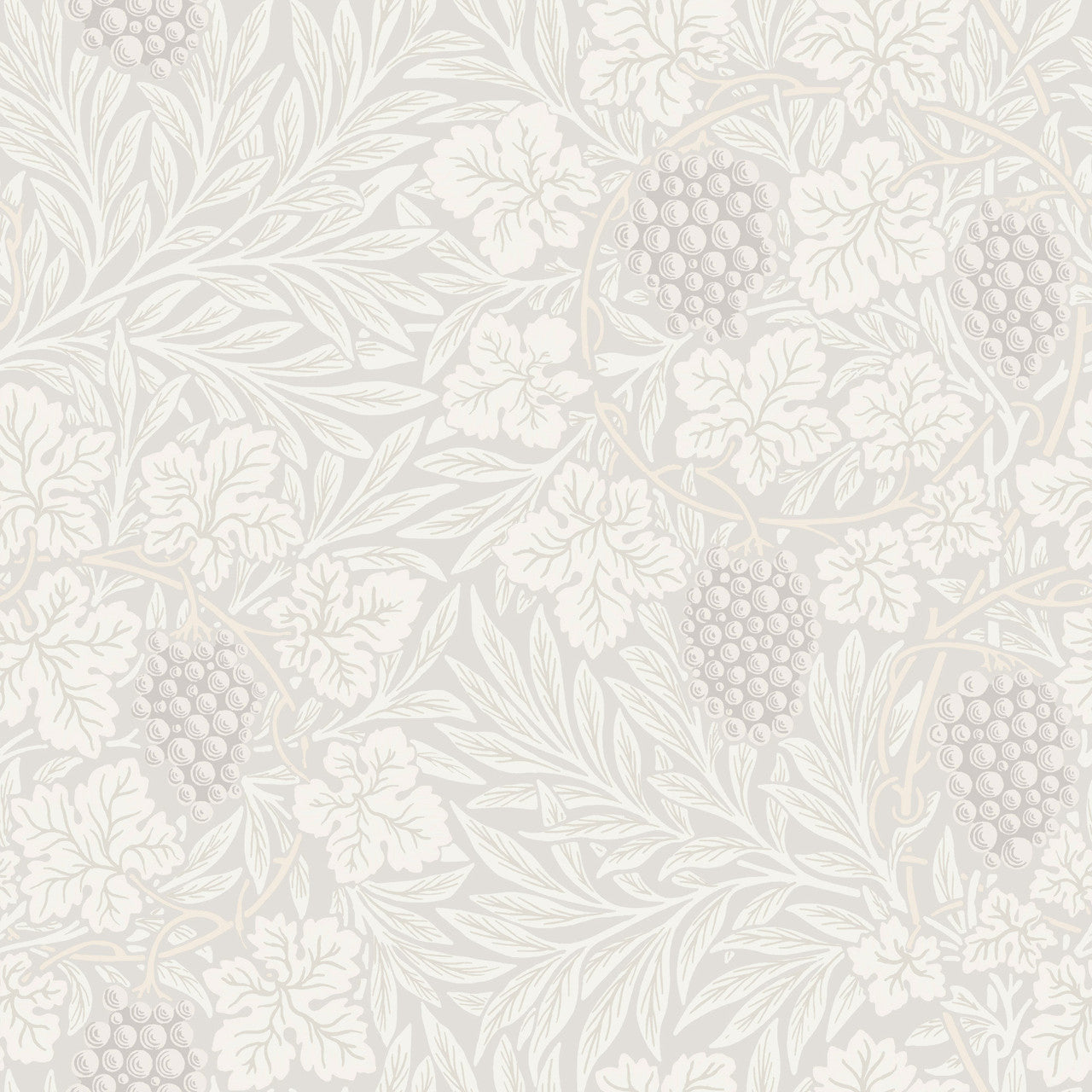 82016 Vine Hidden Treasures White Wallpaper By Galerie