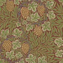 82018 Vine Hidden Treasures Red Green Wallpaper By Galerie