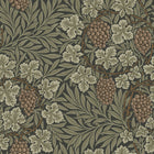 82020 Vine Hidden Treasures Black Green Wallpaper By Galerie