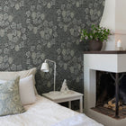 82021 Vine Hidden Treasures Dark Grey Wallpaper By Galerie