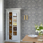 82025 African Marigold Hidden Treasures Grey Wallpaper By Galerie