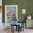 82030 Oak Tree Hidden Treasures Black Green Wallpaper By Galerie