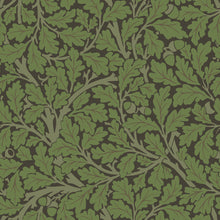 82030 Oak Tree Hidden Treasures Black Green Wallpaper By Galerie
