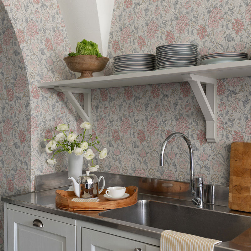 82033 Cray Hidden Treasures Pink Wallpaper By Galerie