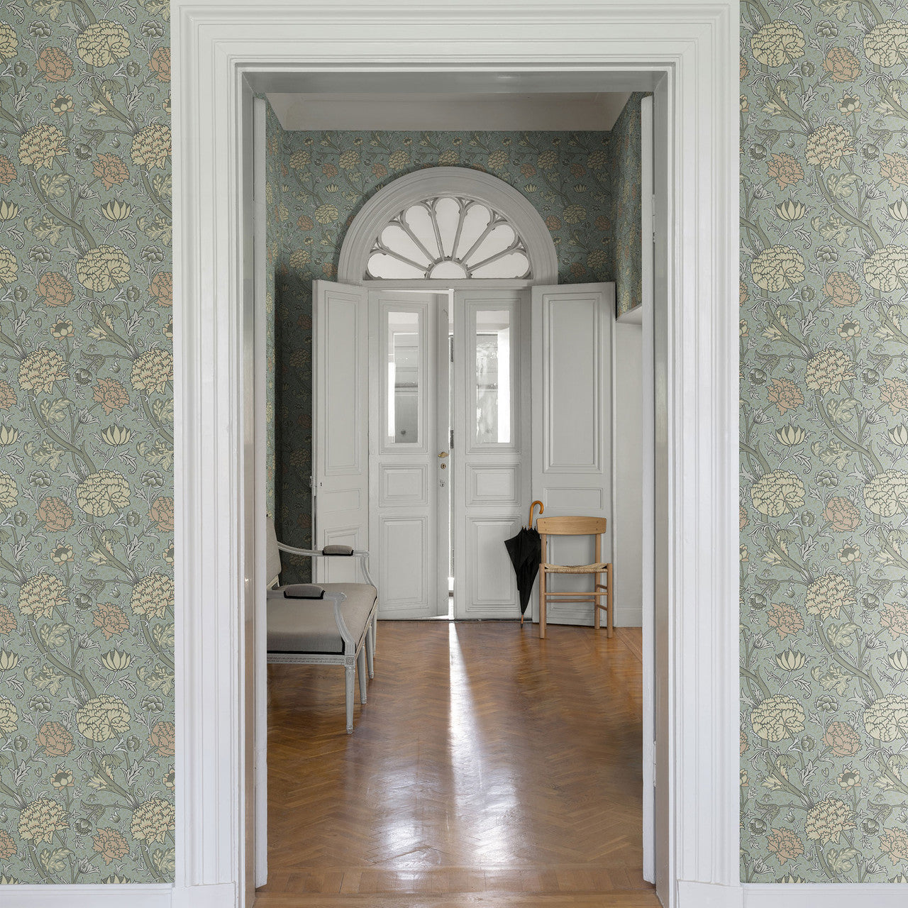 82034 Cray Hidden Treasures Tuquoise Wallpaper By Galerie