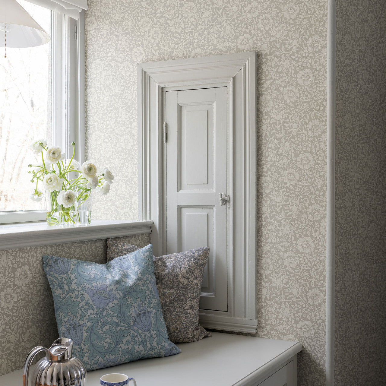 82038 Mallow Hidden Treasures Dark Beige Wallpaper By Galerie