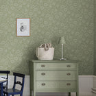 82041 Mallow Hidden Treasures Green Wallpaper By Galerie