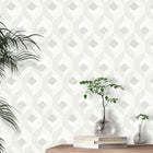 SWHT82050102 Hexacube So White 4 Wallpaper by Casadeco