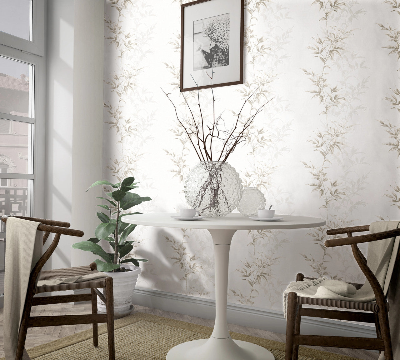 82223 Leaves Wallpaper Industrial Effects By Galerie