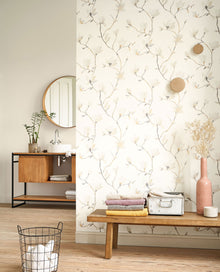 Suzhou Beige Lin Gardens Wallpaper by Casadeco