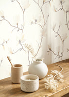 Suzhou Beige Lin Gardens Wallpaper by Casadeco