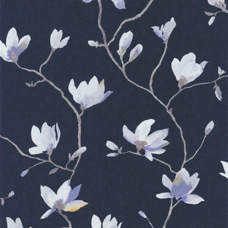 Suzhou Bleu Gardens Wallpaper by Casadeco