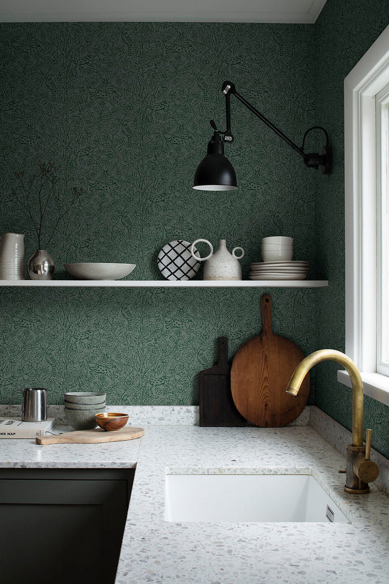 827-88 Eden Juniper Familj II Wallpaper by Sandberg