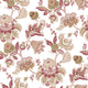 Jacobin Garden Red Blooming Garden Wallpaper by Galerie