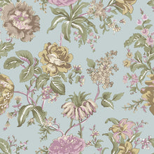 Oriente Garden Beige/light Blue Blooming Garden Wallpaper by Galerie