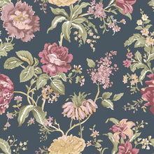 Oriente Garden Blue Blooming Garden Wallpaper by Galerie