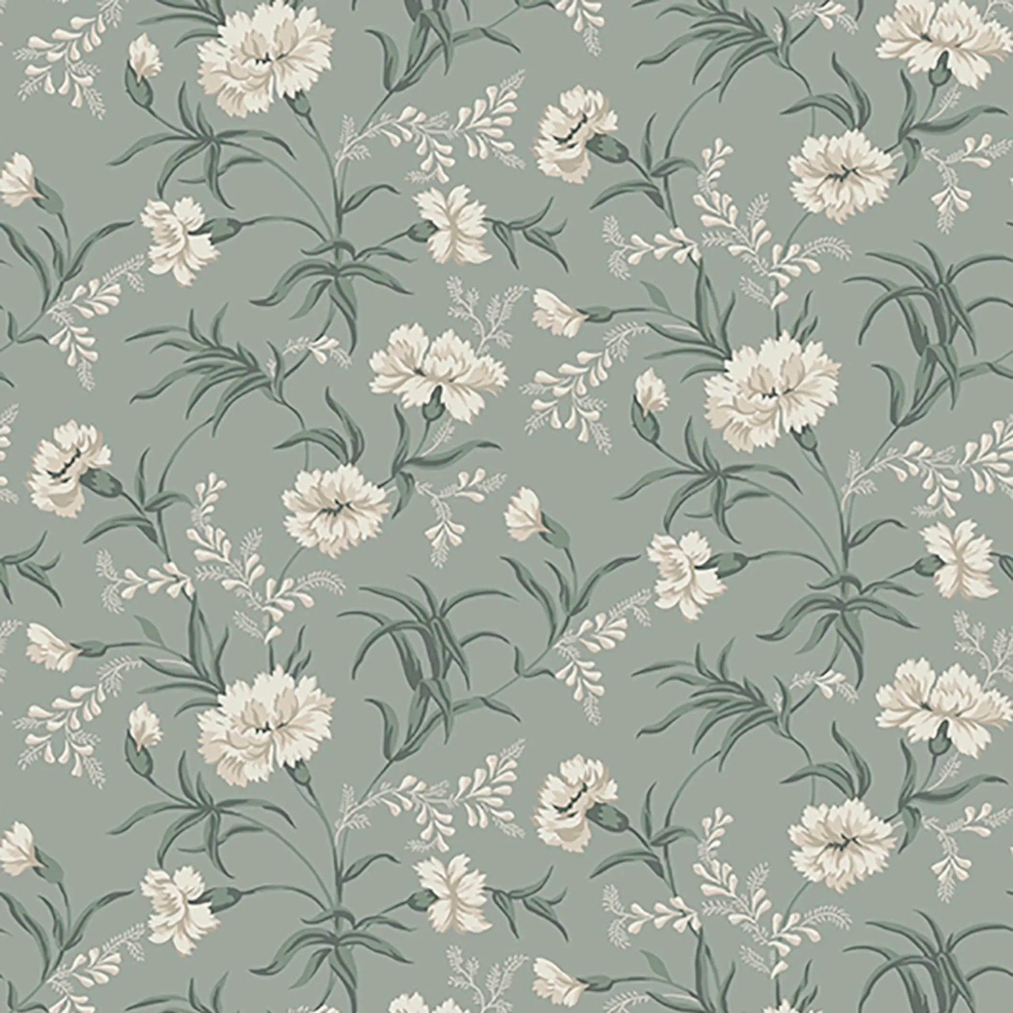 832-38 Garden Green Emilie Trädgården Wallpaper by Sandberg