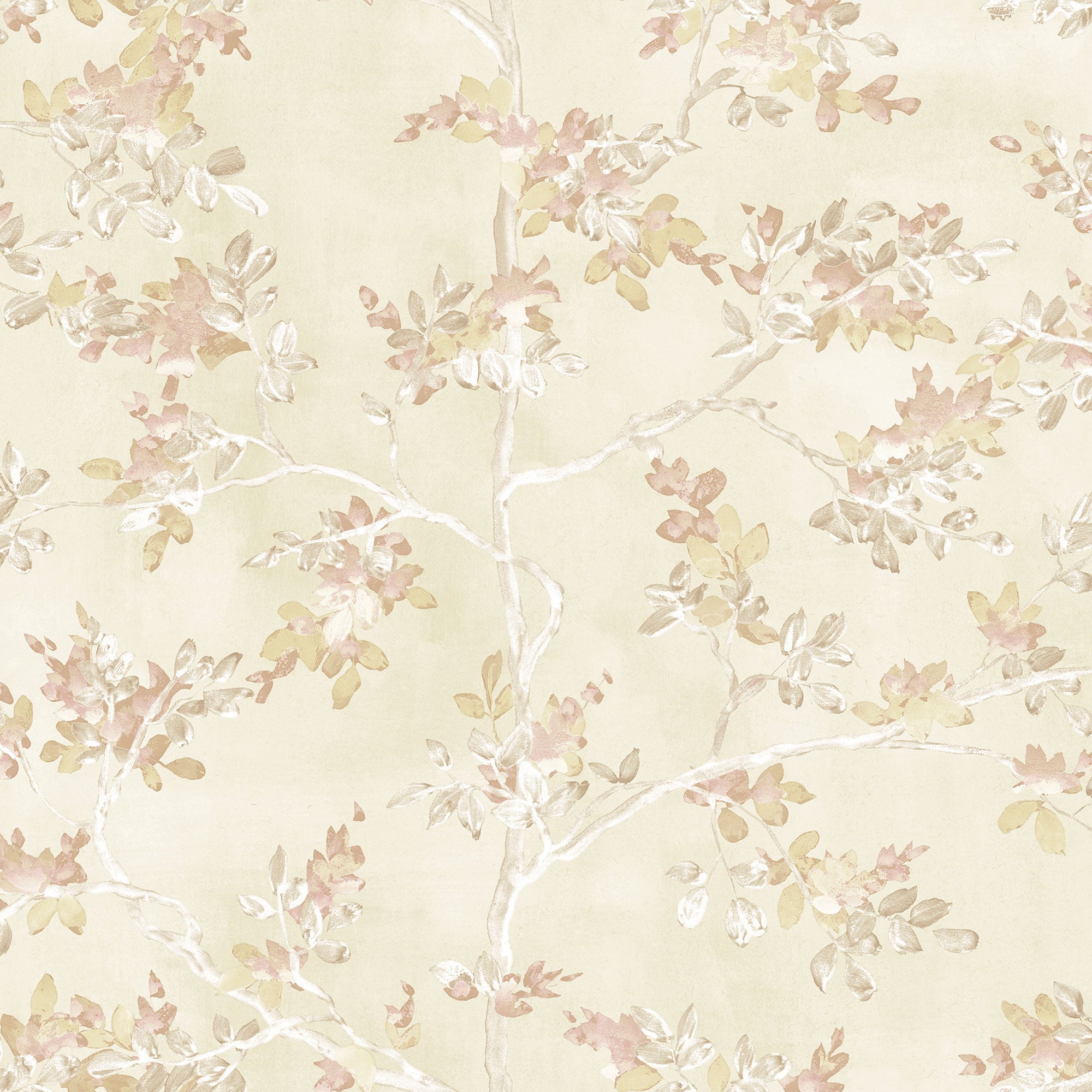 Pesco Garden Beige Blooming Garden Wallpaper by Galerie