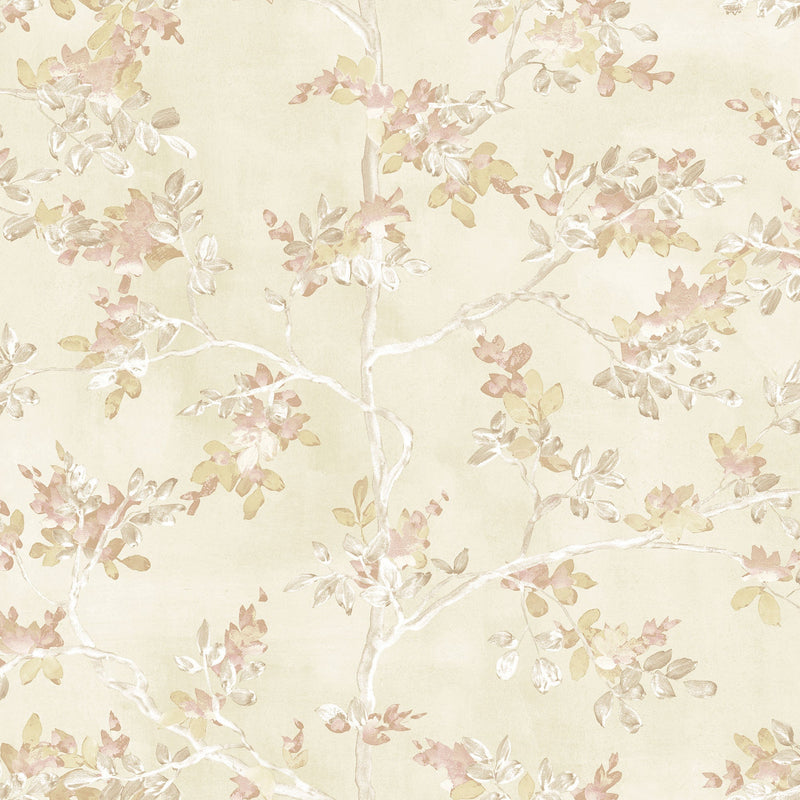 Pesco Garden Beige Blooming Garden Wallpaper by Galerie