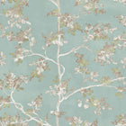 Pesco Garden Light Blue Blooming Garden Wallpaper by Galerie