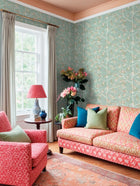 Pesco Garden Light Blue Blooming Garden Wallpaper by Galerie