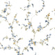 Fiorellino Edra Blue Blooming Garden Wallpaper by Galerie