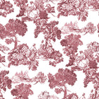 Toile Garden Red Blooming Garden Wallpaper by Galerie