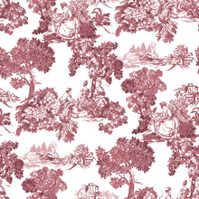 Toile Garden Red Blooming Garden Wallpaper by Galerie