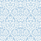 Damasco Garden Blue Blooming Garden Wallpaper by Galerie