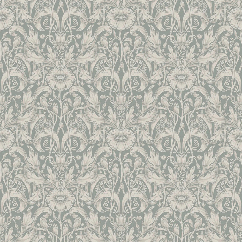 835-48 Garden Green Emil Trädgården Wallpaper by Sandberg