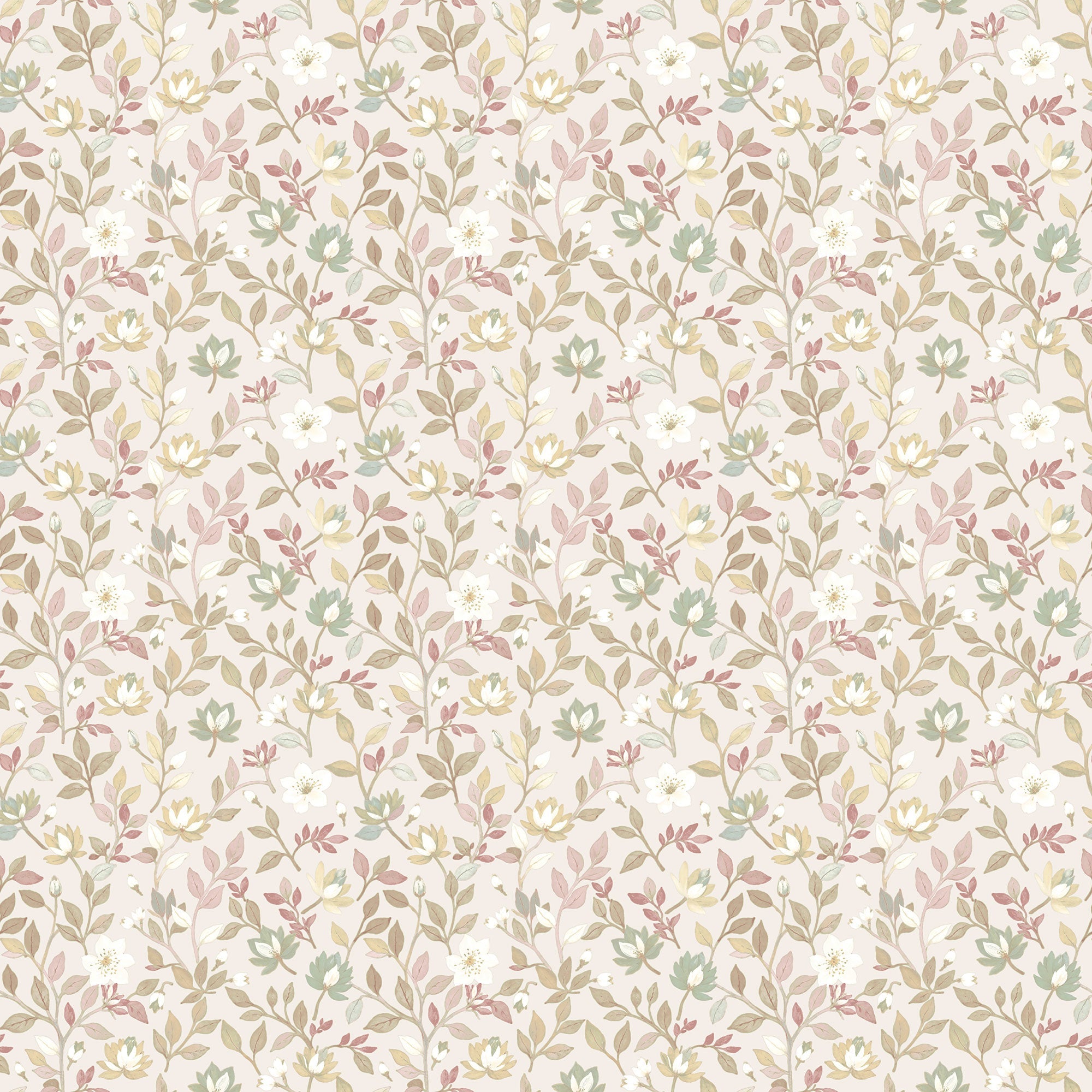 Tino Garden Pink Blooming Garden Wallpaper by Galerie