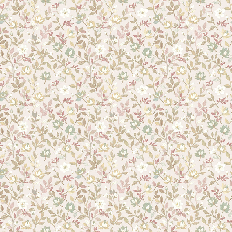 Tino Garden Pink Blooming Garden Wallpaper by Galerie