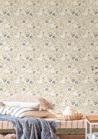 Tino Garden Beige Blooming Garden Wallpaper by Galerie