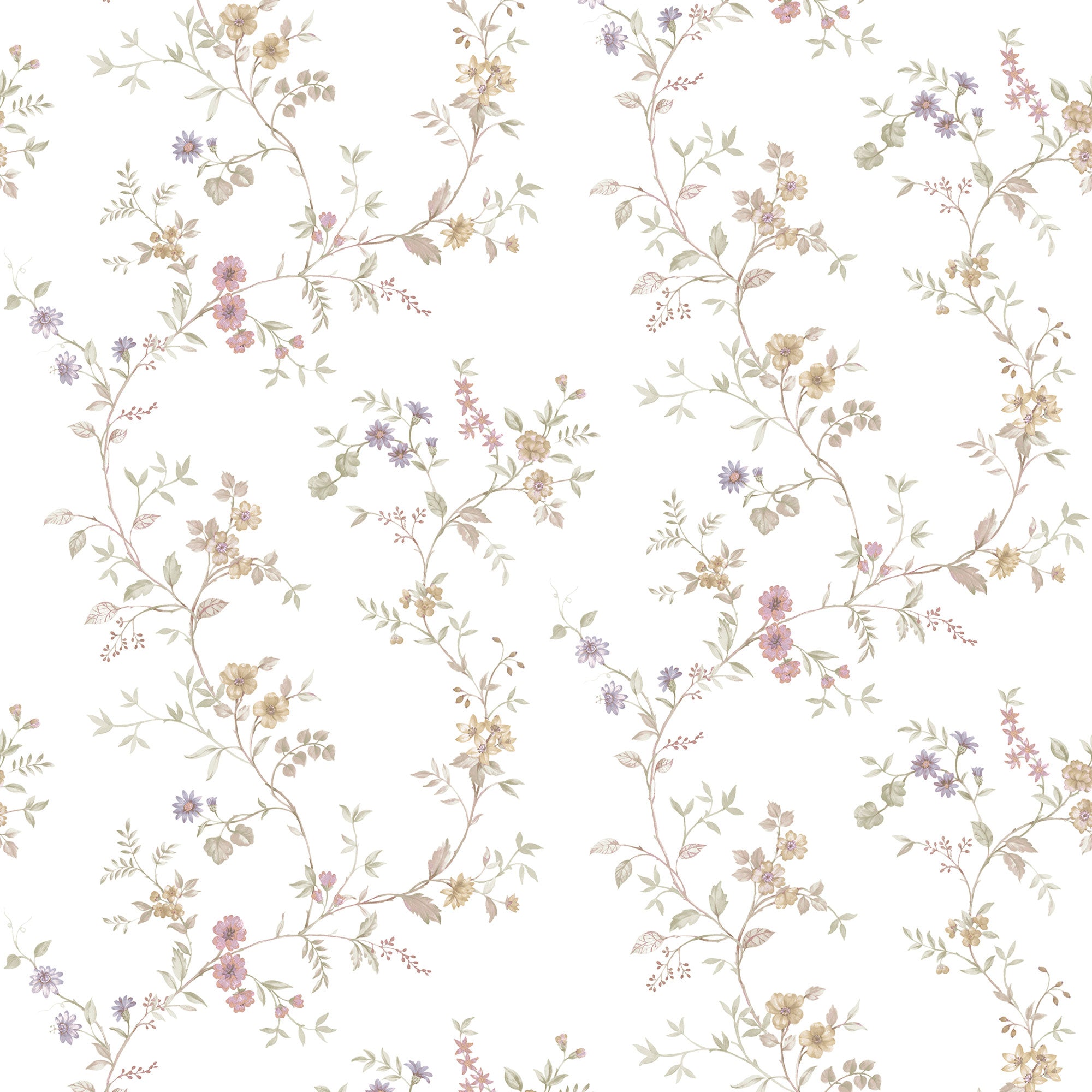 Victoria Garden Beige Blooming Garden Wallpaper by Galerie
