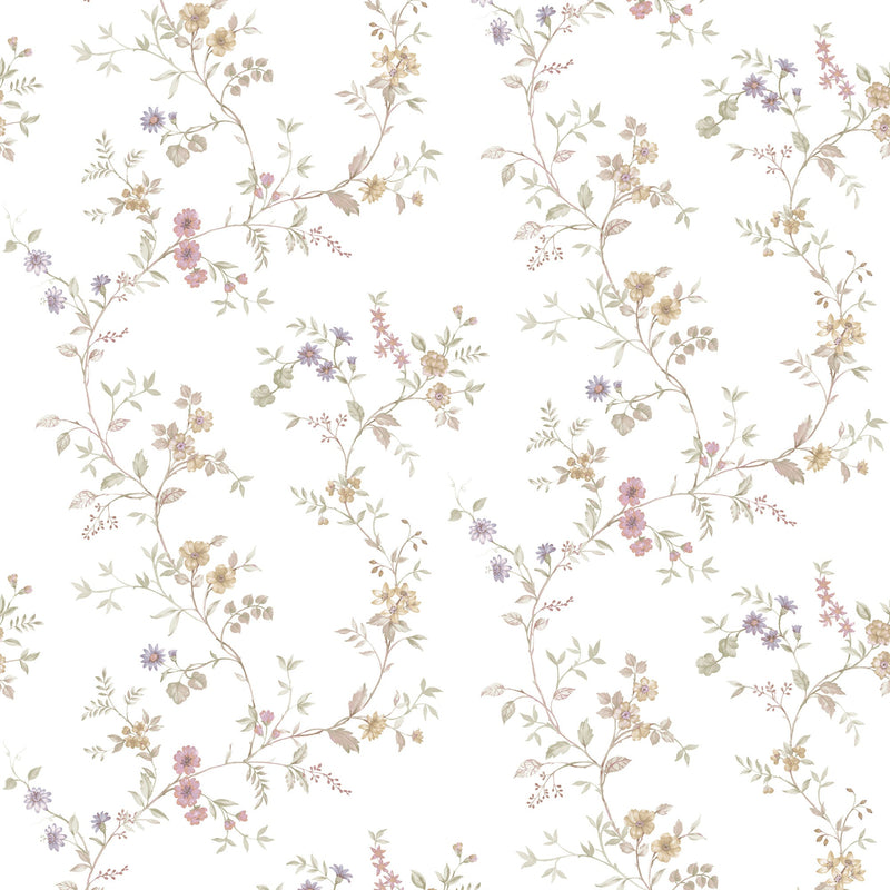Victoria Garden Beige Blooming Garden Wallpaper by Galerie