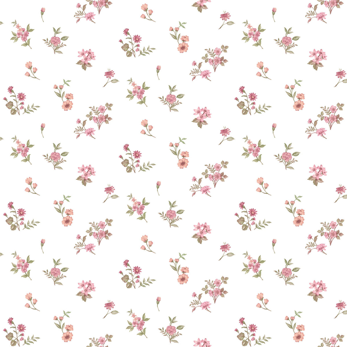 Allover Victoria Garden Red Blooming Garden Wallpaper by Galerie