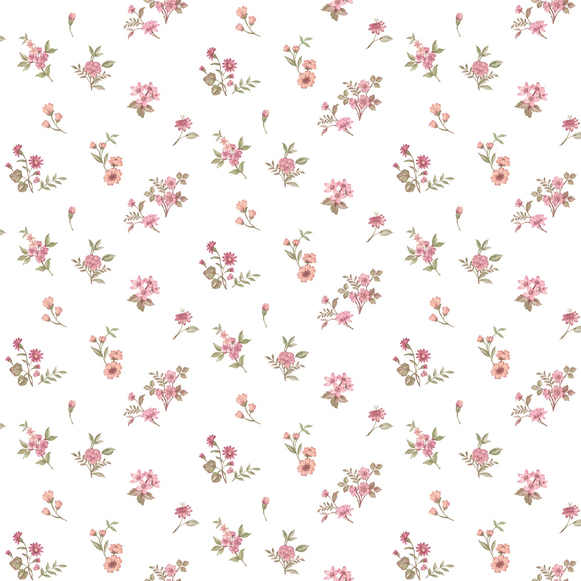 Allover Victoria Garden Red Blooming Garden Wallpaper by Galerie