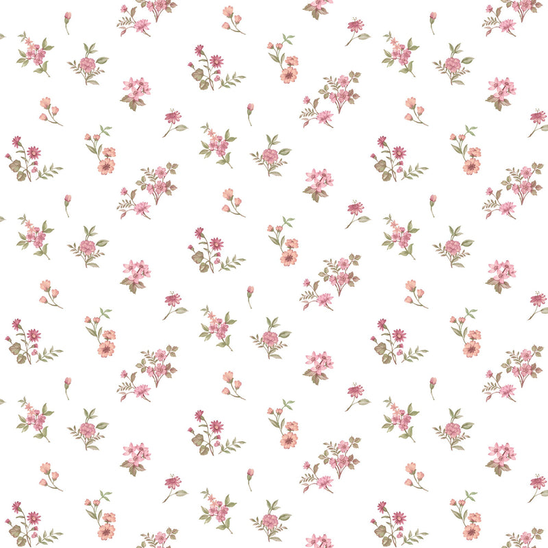 Allover Victoria Garden Red Blooming Garden Wallpaper by Galerie