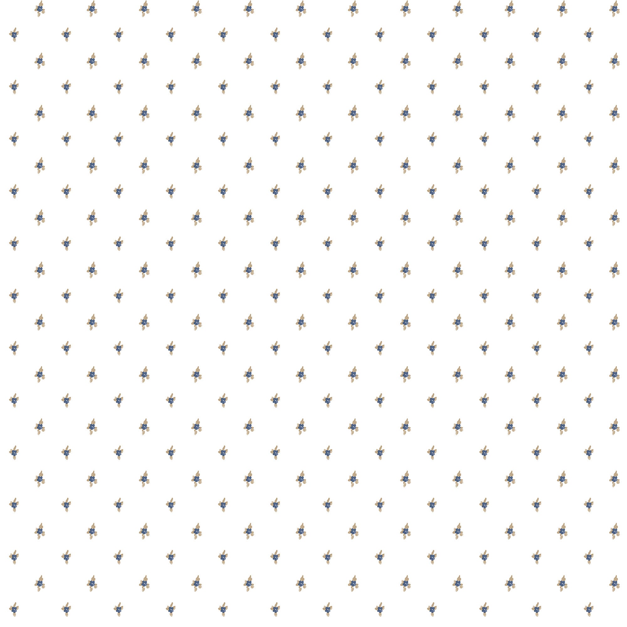 Allover Lilla Blue Blooming Garden Wallpaper by Galerie