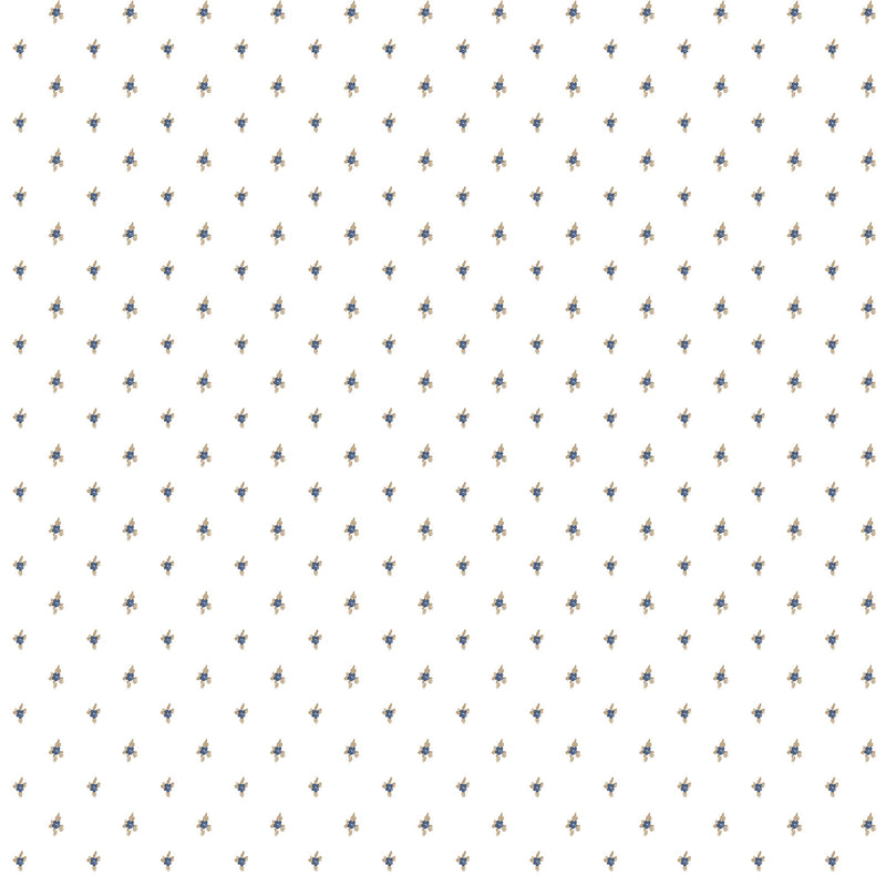 Allover Lilla Blue Blooming Garden Wallpaper by Galerie