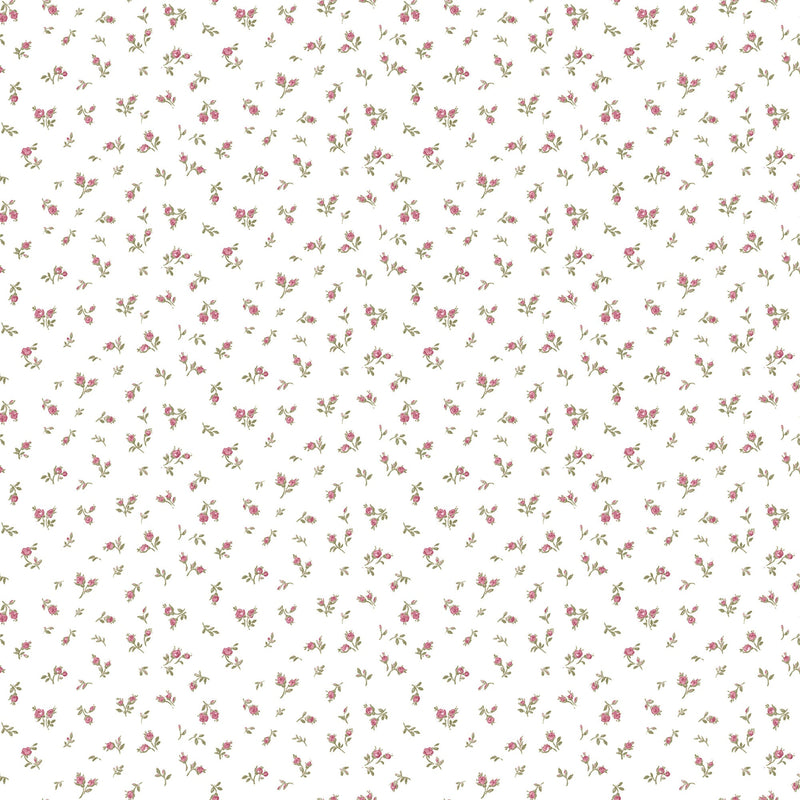 Bocciolo Shaby Pink Blooming Garden Wallpaper by Galerie