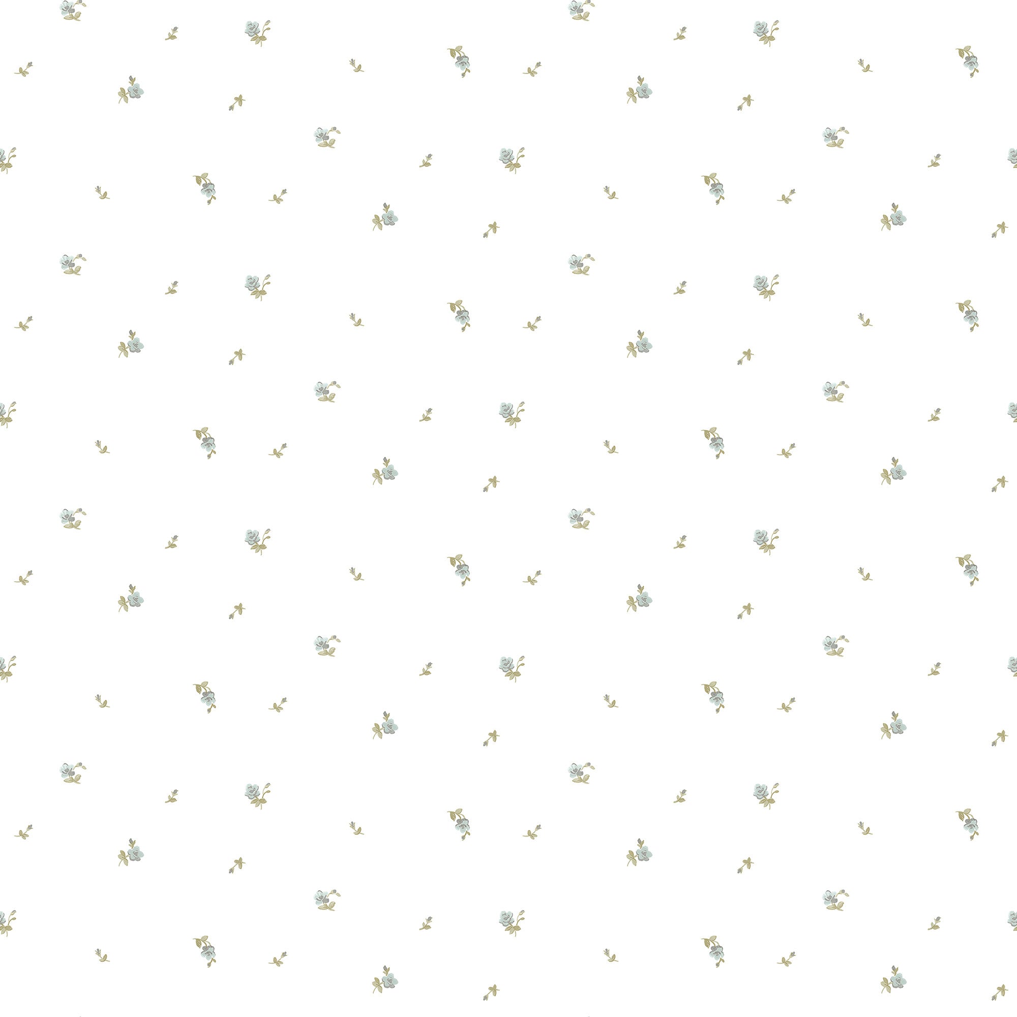 Net Flow Blue Blooming Garden Wallpaper by Galerie