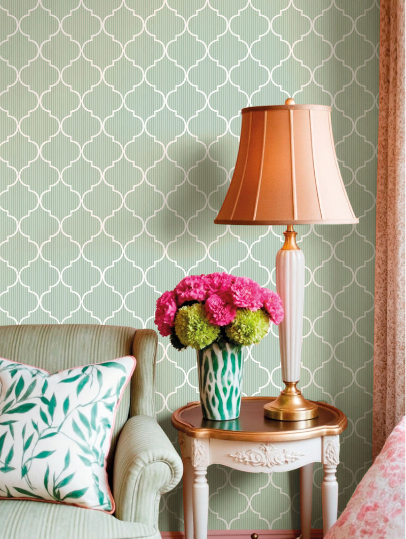 Cancello Green Green Blooming Garden Wallpaper by Galerie