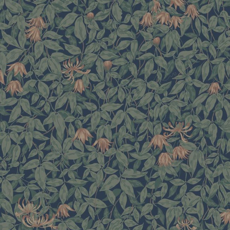 838-76 Linnea Kolonin Midnight Blue Wallpaper By Sandberg