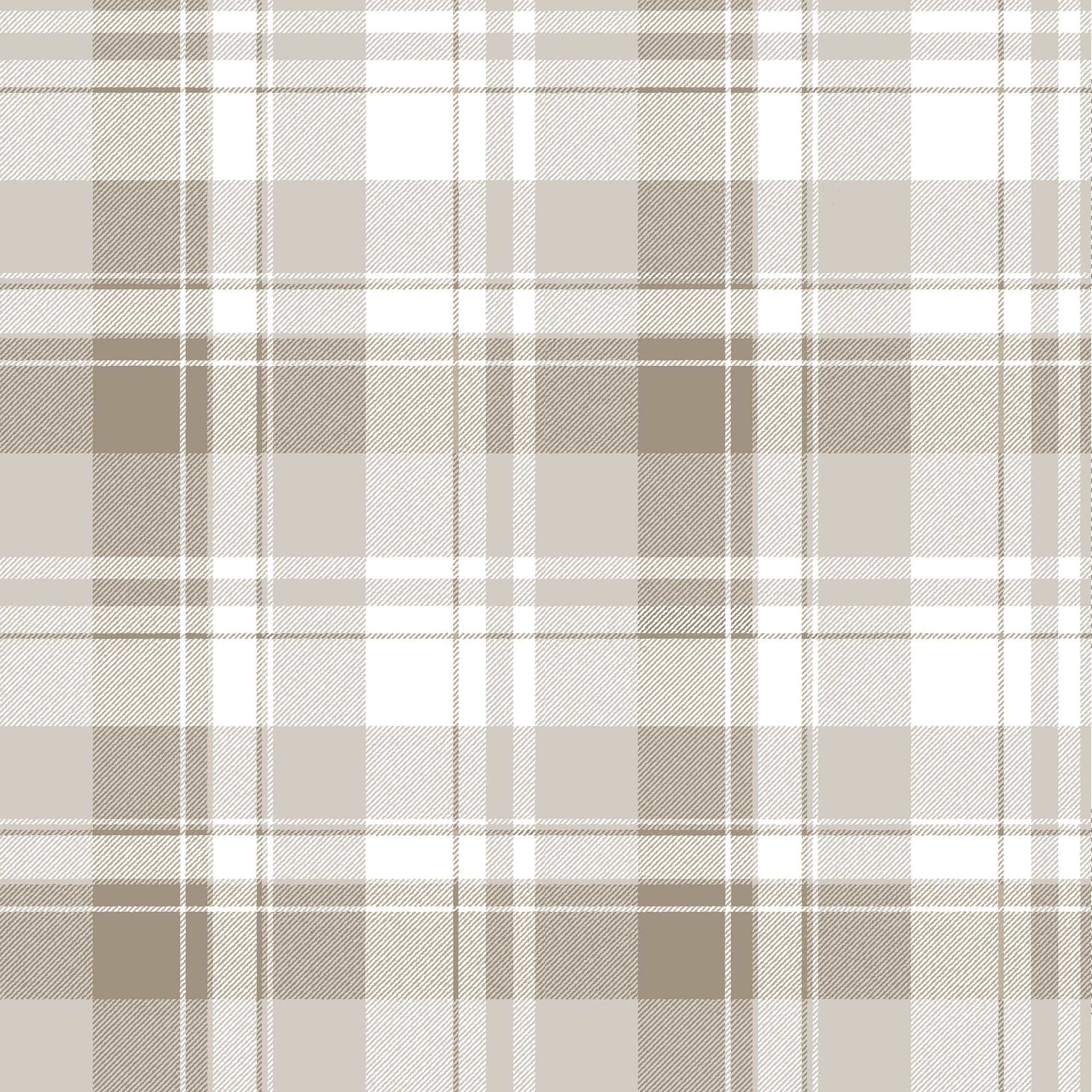 Tartan Garden Beige Blooming Garden Wallpaper by Galerie