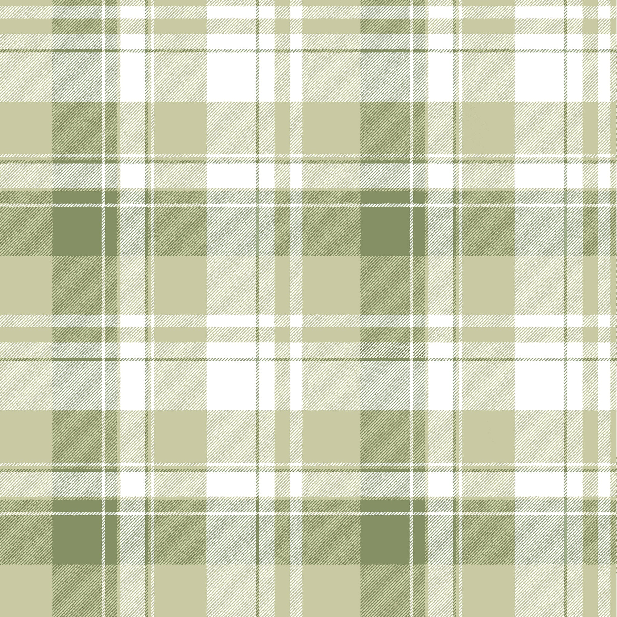 Tartan Garden Green Blooming Garden Wallpaper by Galerie