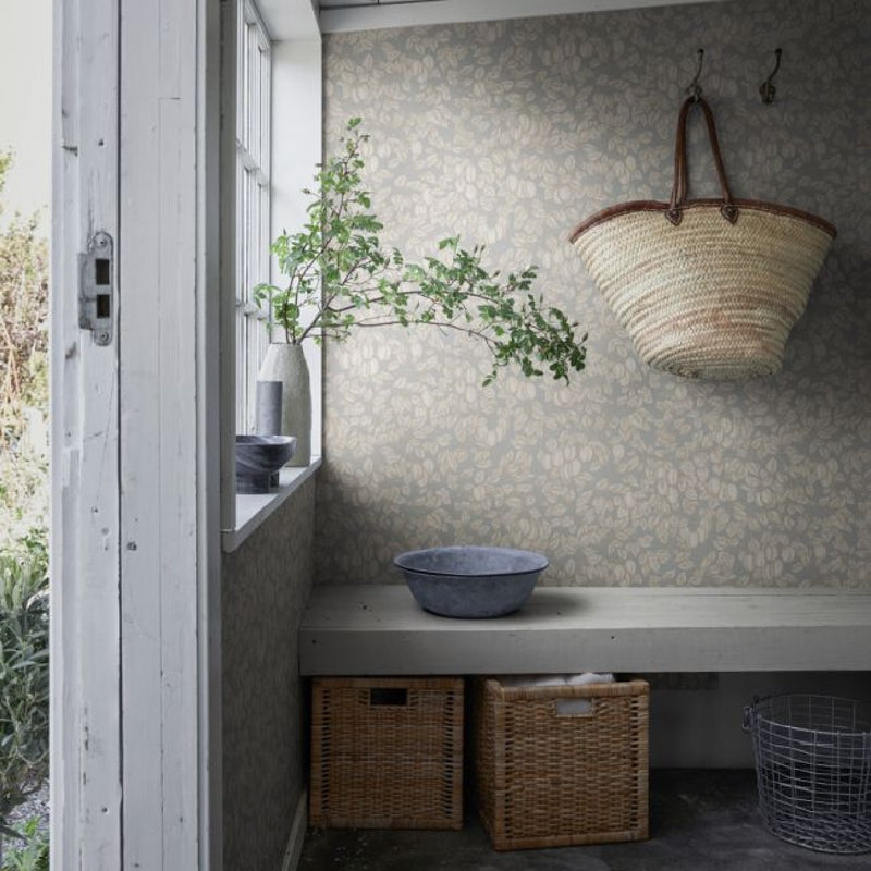 839-26 Emrik Kolonin Misty Blue Wallpaper By Sandberg