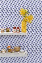 8400012 Inca Navy Mallorca Wallpaper by Coordonné