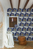 8400041 Soller Indigo Mallorca Wallpaper by Coordonné